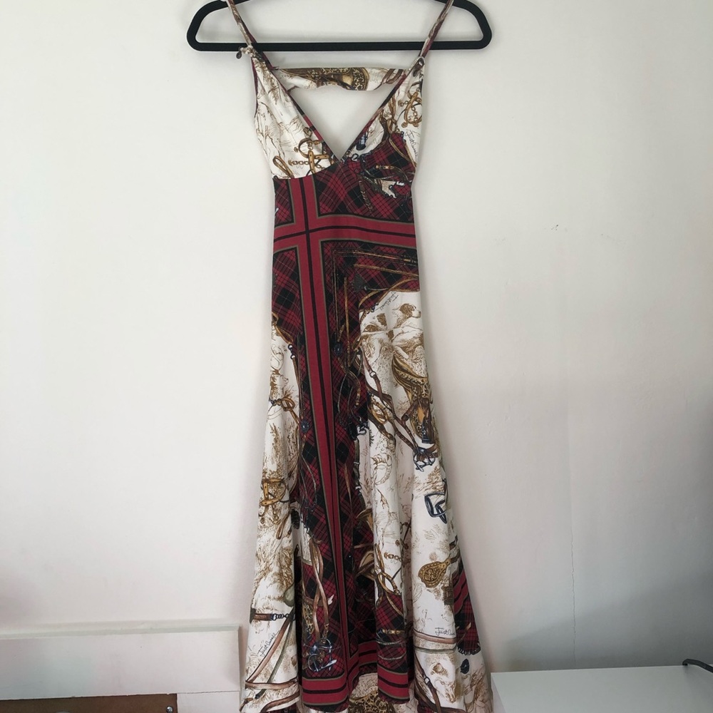 BNWT Roberto Cavalli Western Plaid Dress